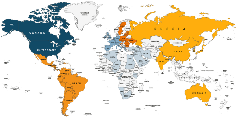 eMM bietet verschiedene Senderpakete für die ganze Welt an.